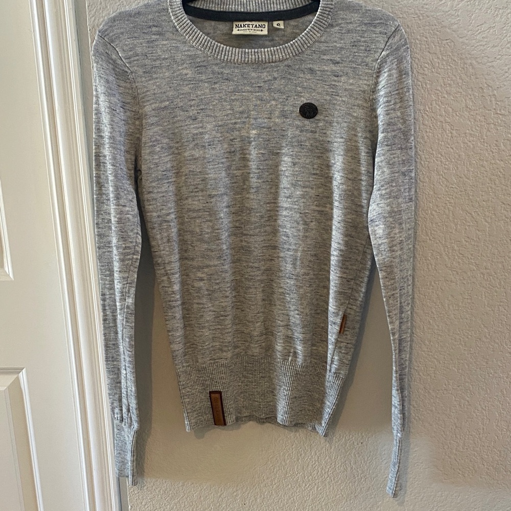 Naketano Light‎ Gray Knit Pullover